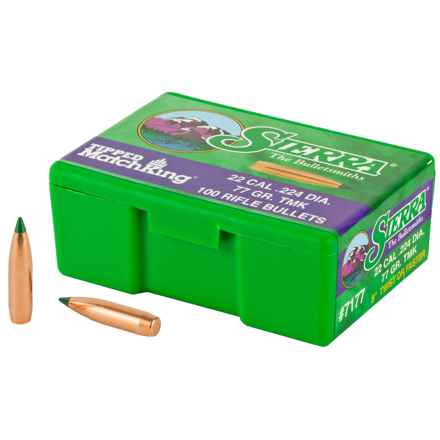 SIERRA TIPPED MK .224 77GR 100CT