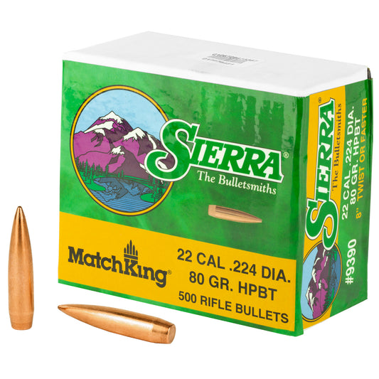 SIERRA MATCHKING .224 80GR 500CT