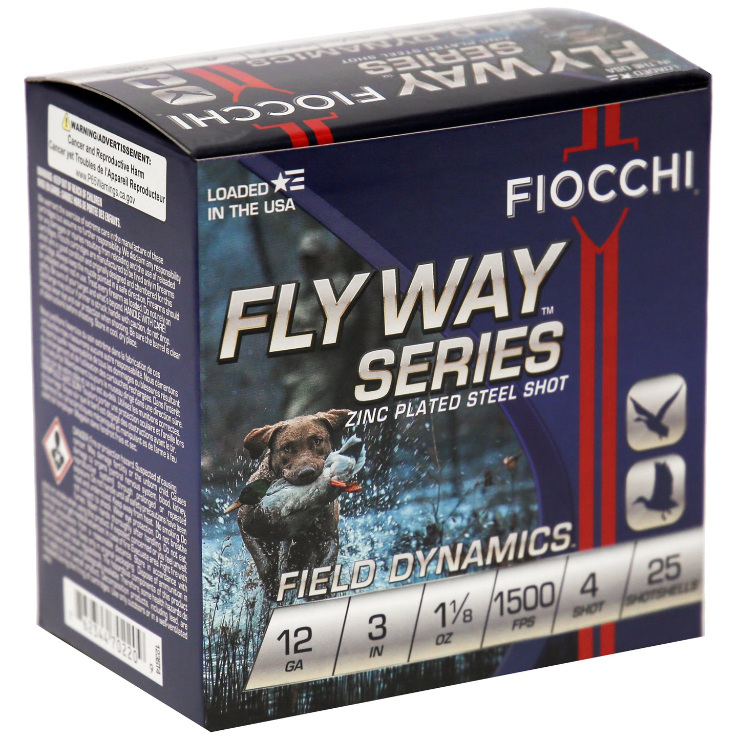 FIOCCHI 12GA #4 FLYWAY STEEL 25/250