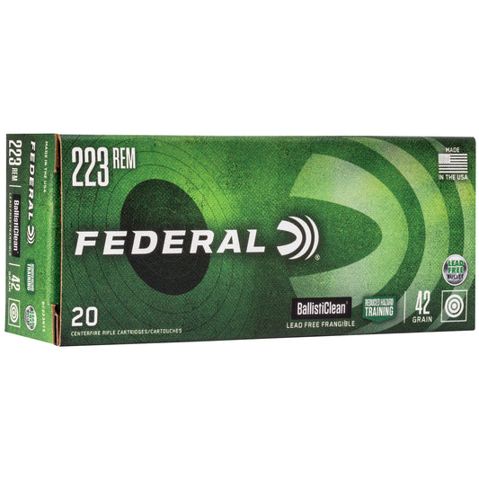 FED BALLISTICLEAN 223REM 42GR 20/500