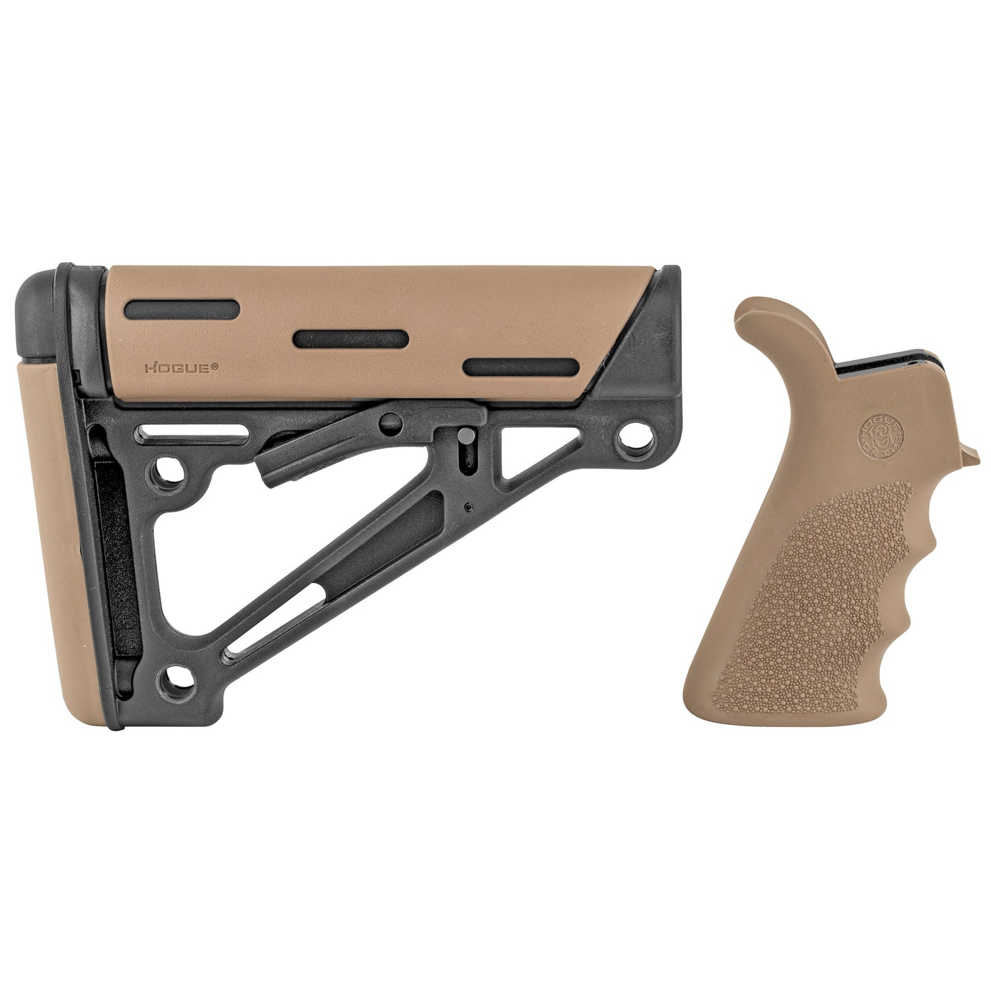 HOGUE AR15 KIT GRP/STCK MIL SPEC FDE