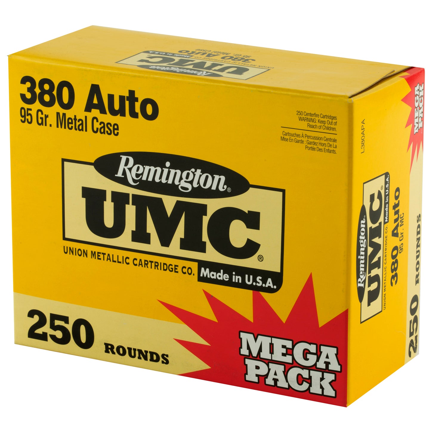 REM UMC MP 380ACP 95GR FMJ 250/1000