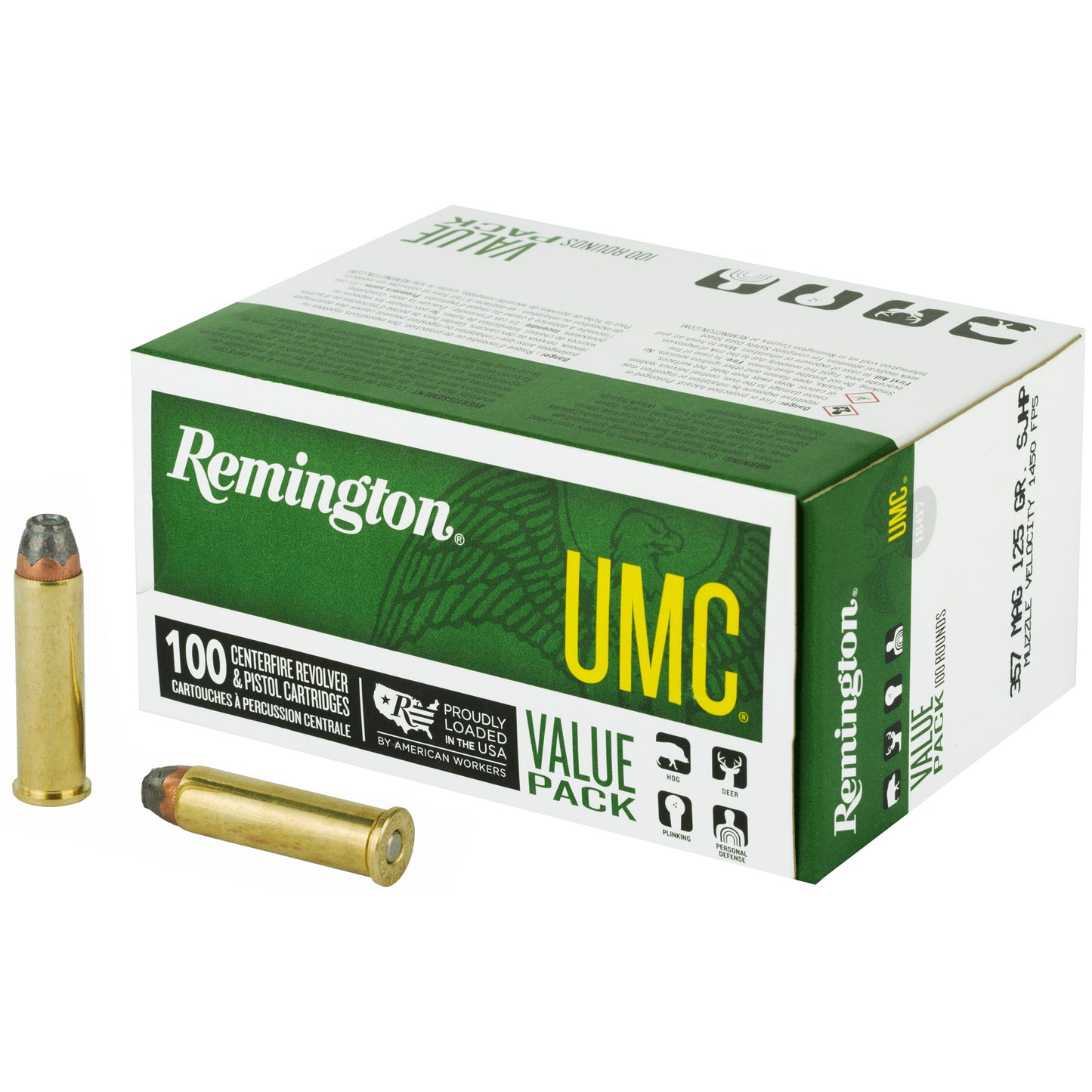 REM UMC 357MAG 125GR 100/600