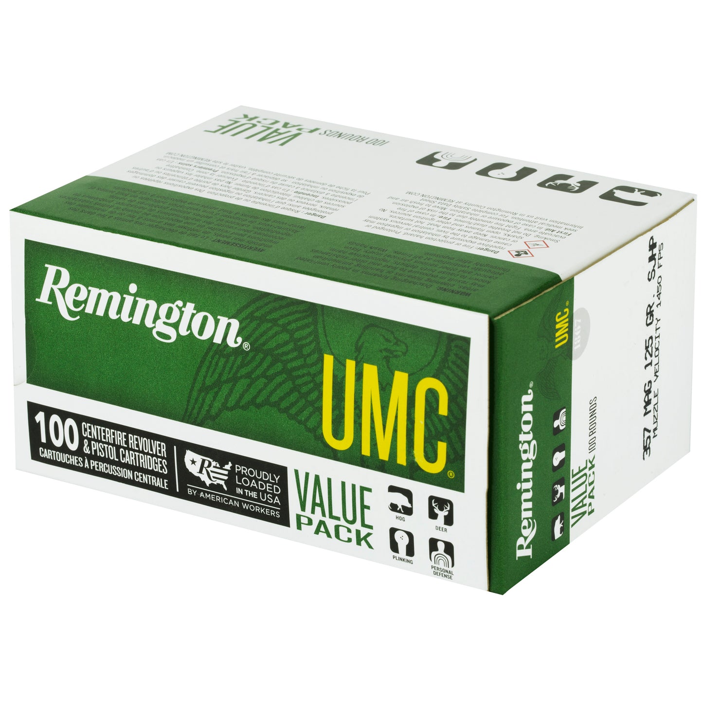 REM UMC 357MAG 125GR 100/600