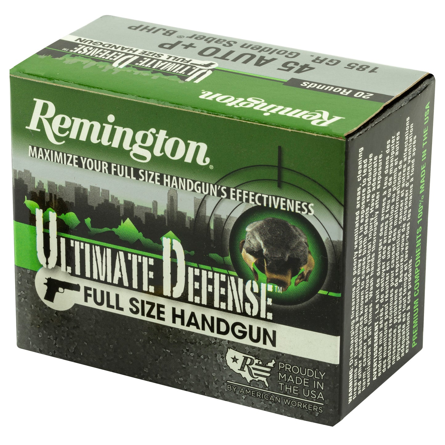 REM ULT DEF 45ACP+P 185GR BJHP 20