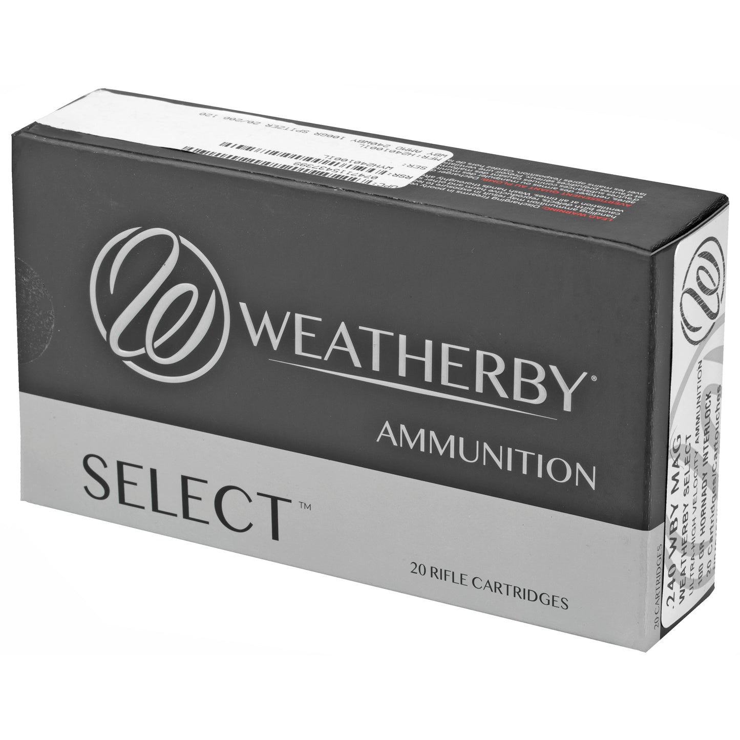 WBY AMMO 240WBY 100GR INTERLK 20/200