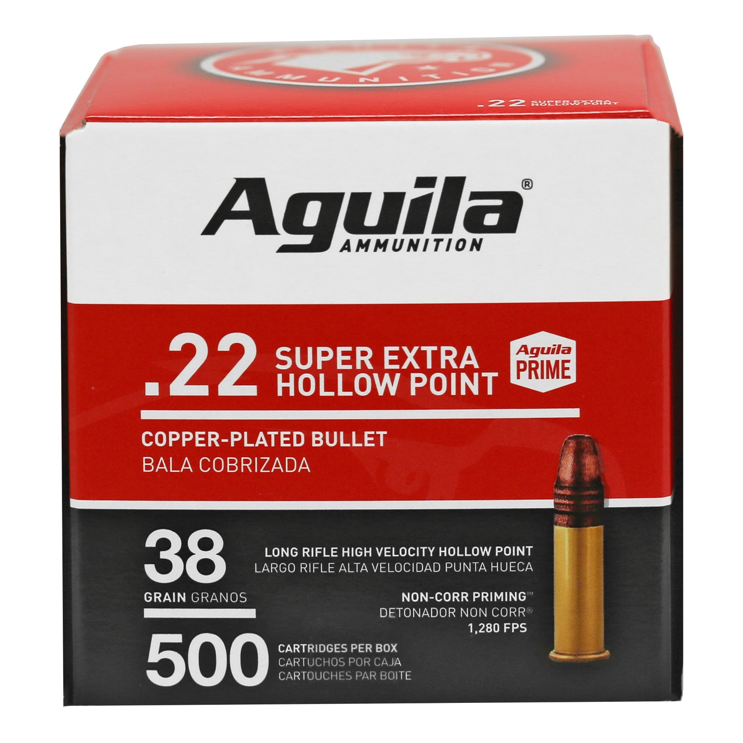 AGUILA 22LR HV HP 38 GR 500 PACK