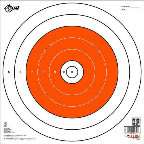 ALLEN EZ AIM PAPER BULLSEYE