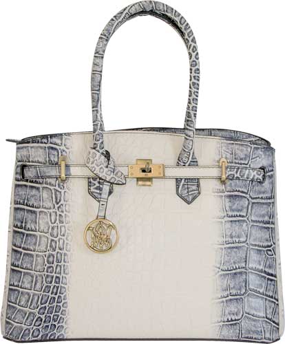 CAMELEON S&W CROC HANDBAG