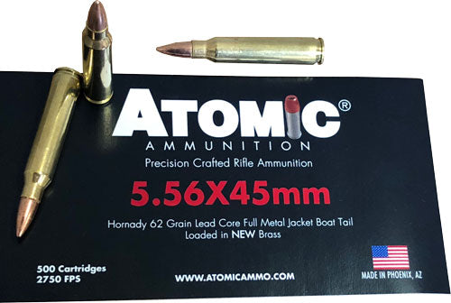 ATOMIC 5.56X45 62GR FMJ