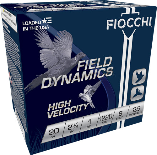 FIOCCHI 20GA 2.75" 1OZ #8