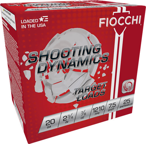 FIOCCHI 20GA 2.75" 7/8OZ #7.5