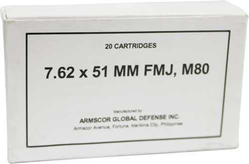 ARMSCOR 7.62X51 M80 147GR FMJ