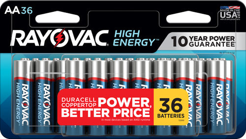 RAYOVAC HIGH ENERGY ALKALINE