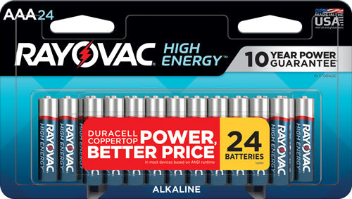 RAYOVAC HIGH ENERGY ALKALINE