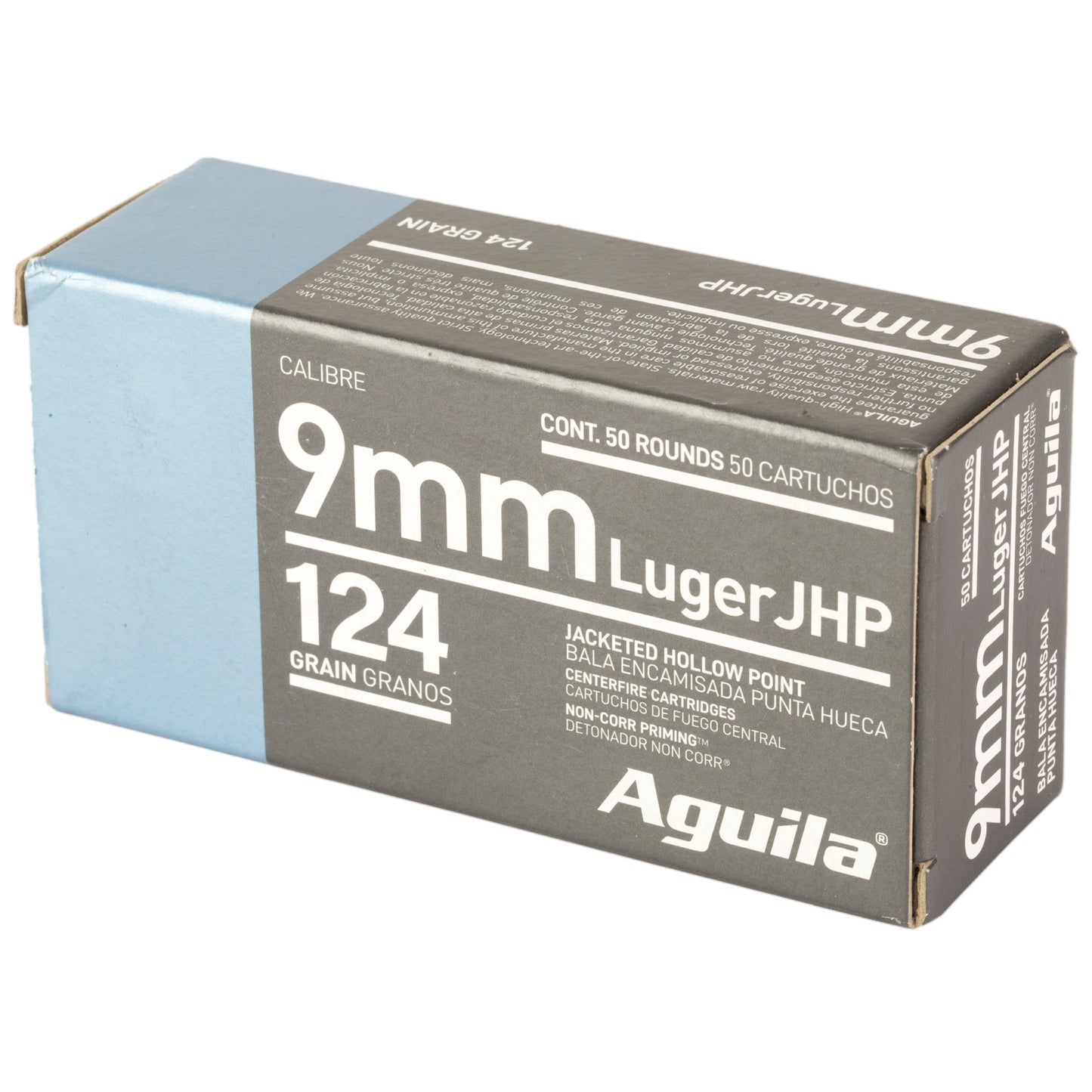 AGUILA 9MM 124GR JHP 50/500