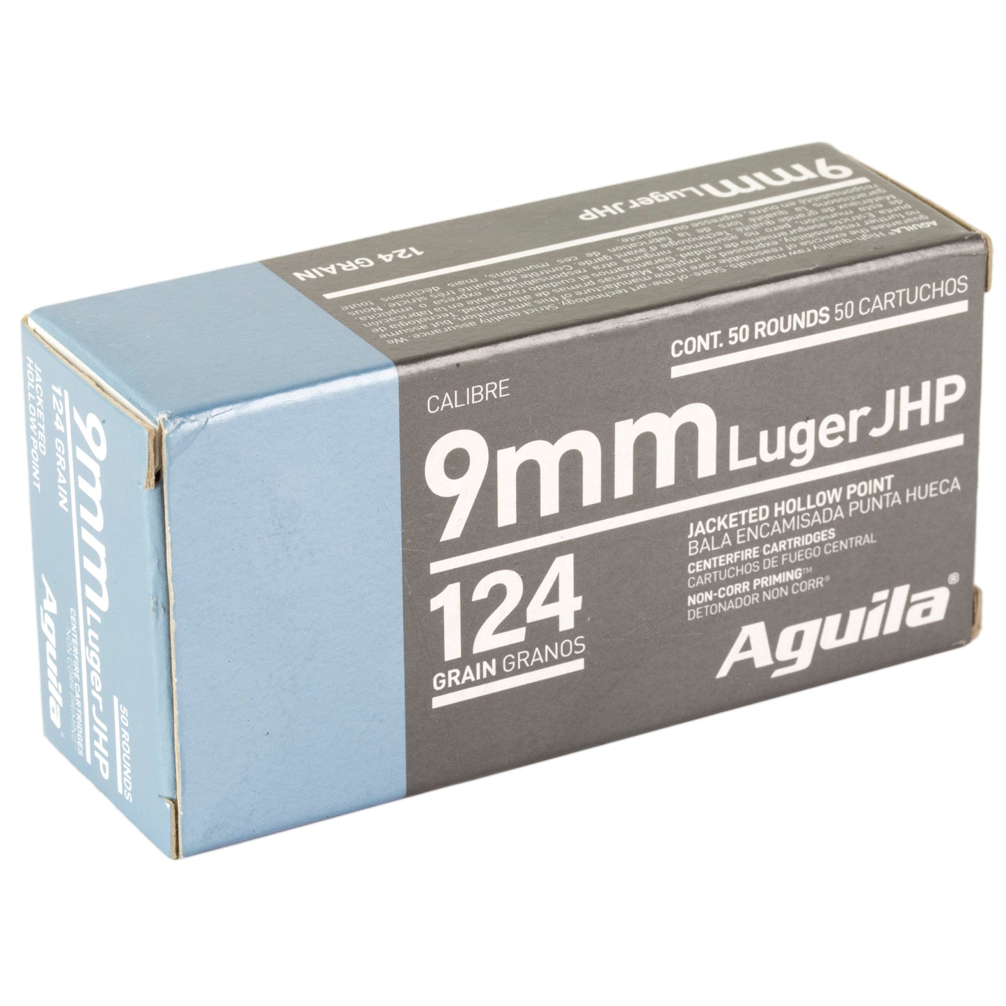 AGUILA 9MM 124GR JHP 50/500