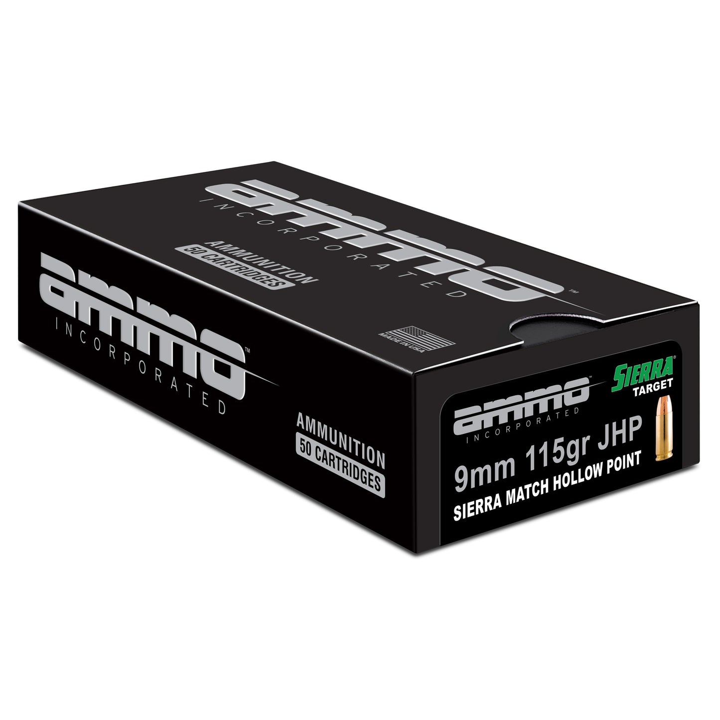 AMMO INC MATCH 9MM 115GR JHP 50/1000