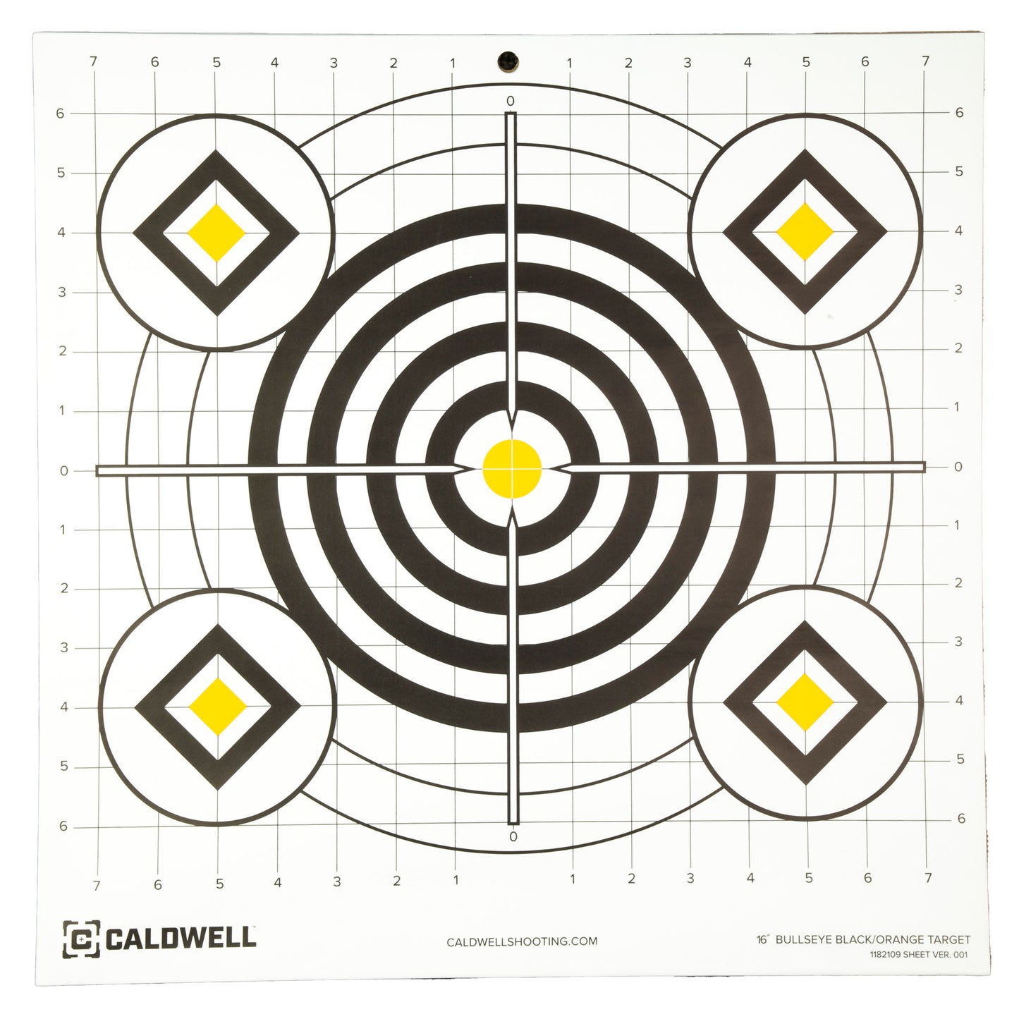 CALDWELL SIGHT-IN BULLSEYE 16 10PK