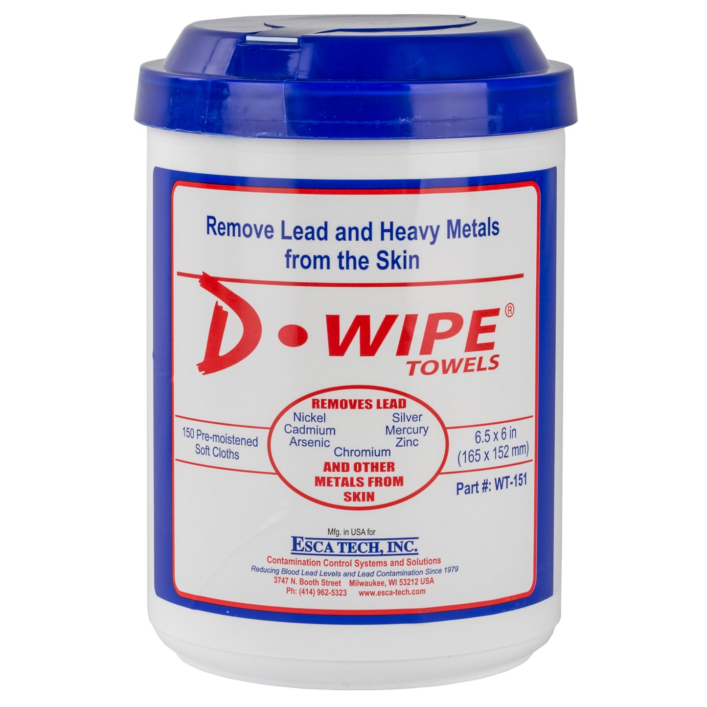 D-WIPE TOWELS 8-150 CT CANISTERS