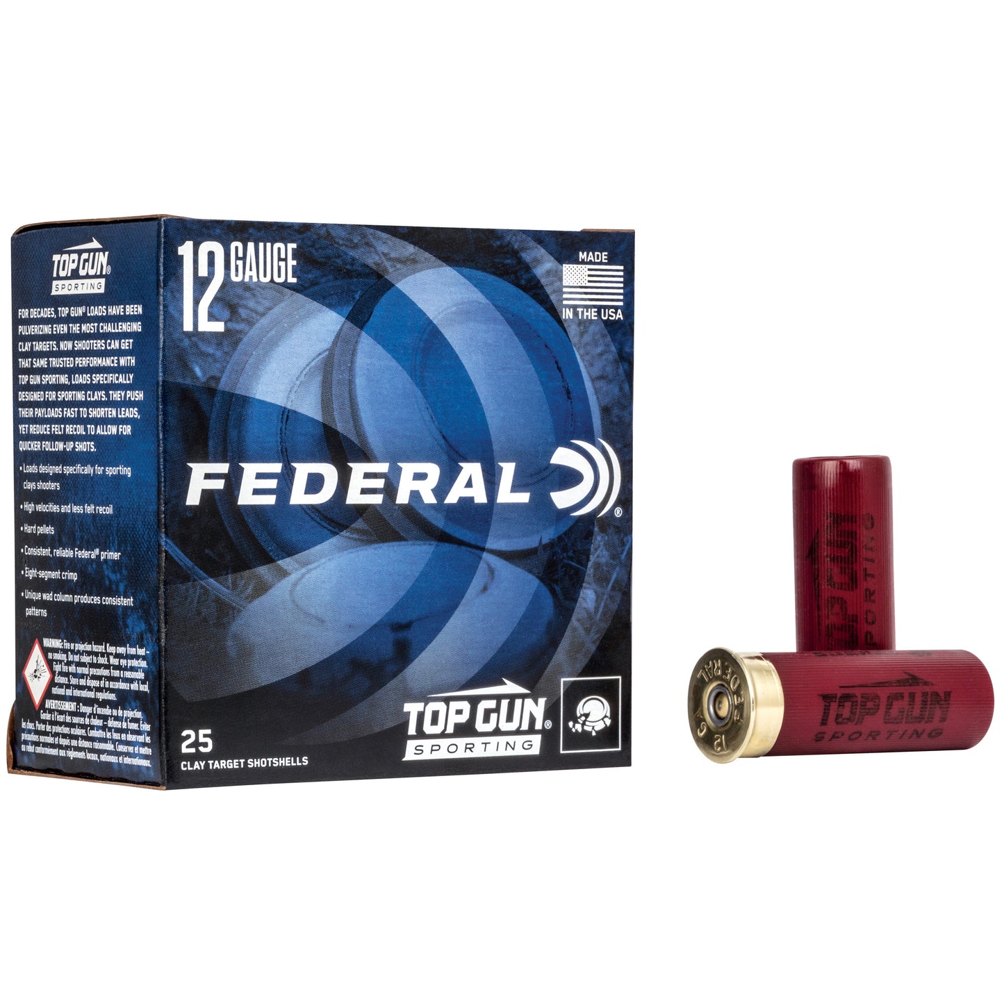 FED TOP GUN 12GA 2.75 #8 1 OZ 25/