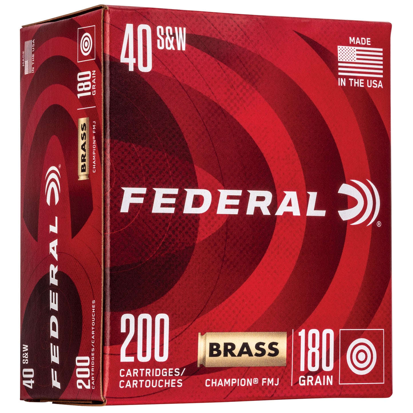 FED CHAMP 40S&W 180GR FMJ 200/1000