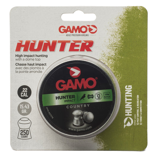 GAMO HUNTER ROUND NOSE .22 250CT