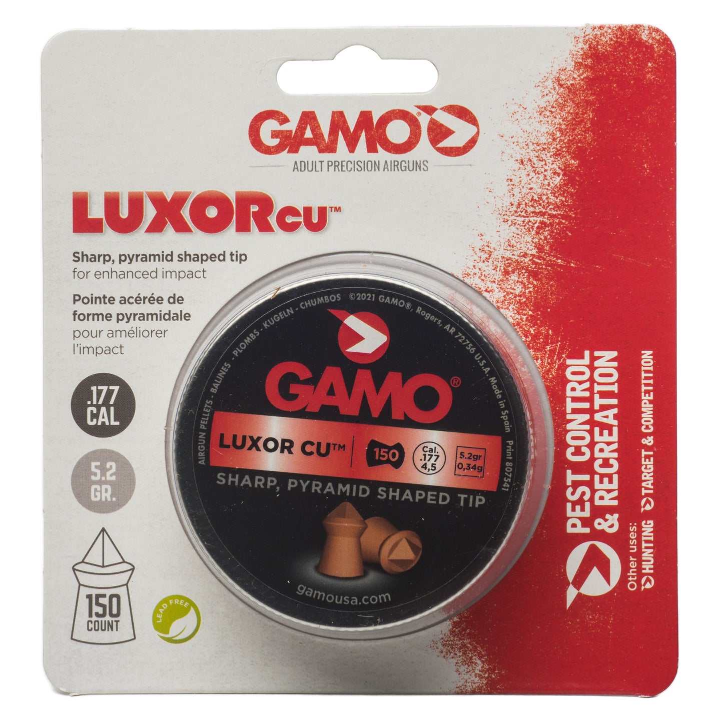 GAMO LUXOR CU SHRP PYRMID HNTING 177