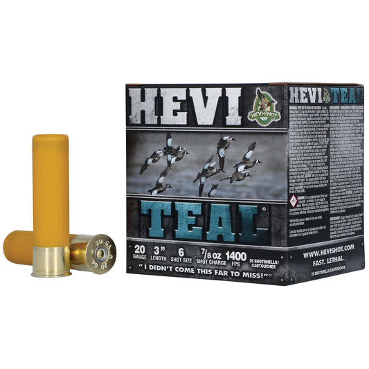 HEVI TEAL 20GA 3 #6 25/250