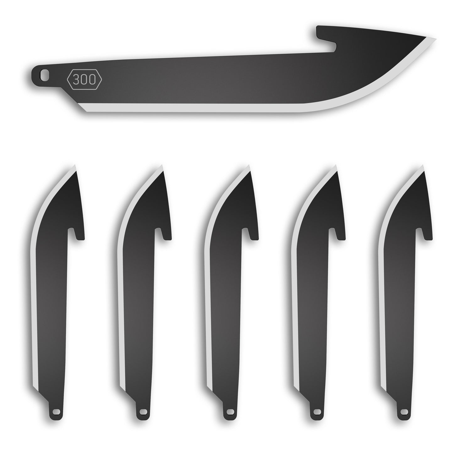 OD EDGE DROP-PT 3 BLADE 6PK BLK