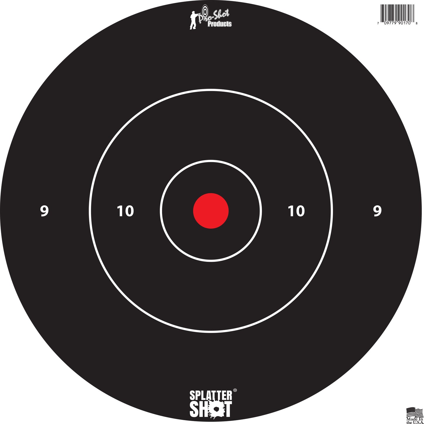 PRO-SHOT TARGET 12 WHT BULLSEYE 5PK