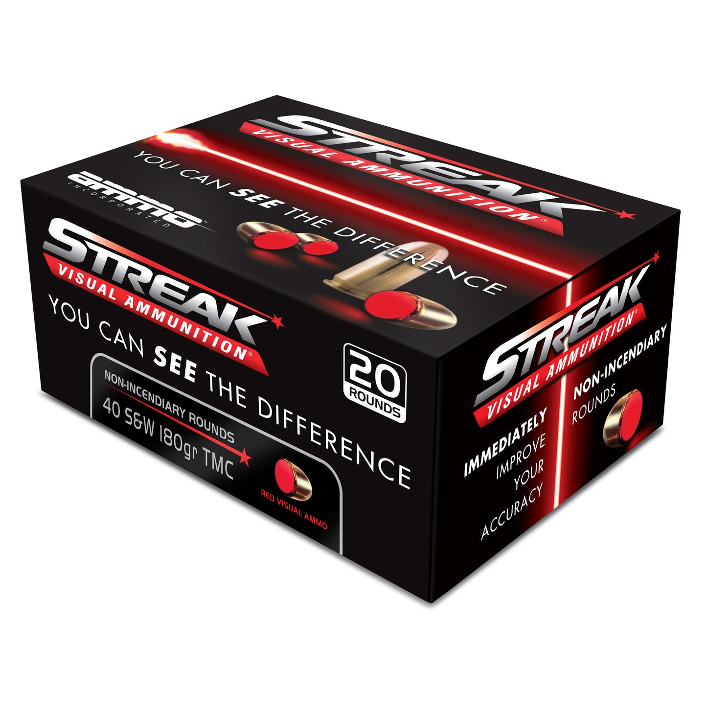 STREAK 40 S&W 180GR TMC 20/200