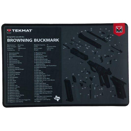 TEKMAT PSTL MAT FOR BROWNING BM BLK