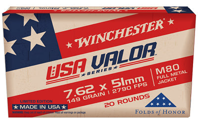 WIN USA VALOR 7.62X51 149GR 20/500