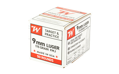 WIN USA 9MM LUGER 115GR FMJ 50/1000