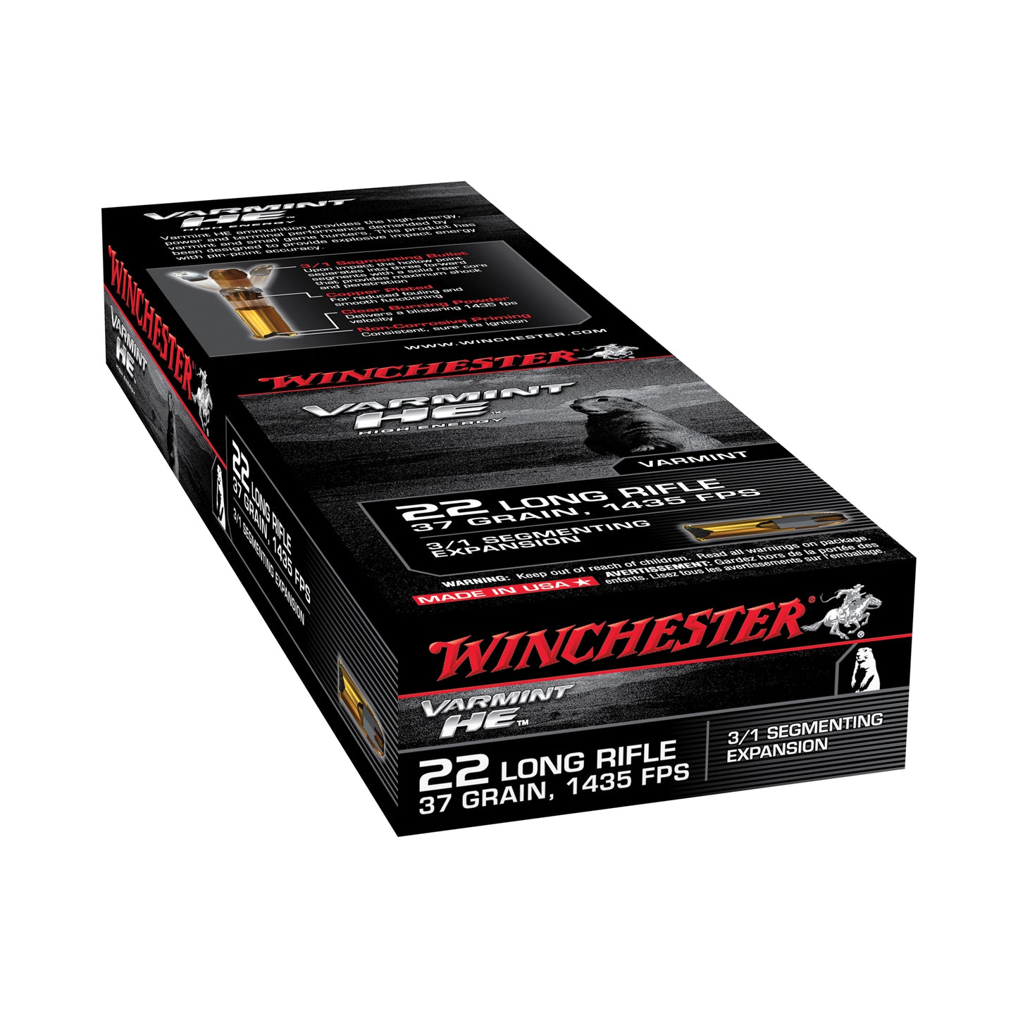 WIN VARMINT HE 22LR 37GR 50/1000