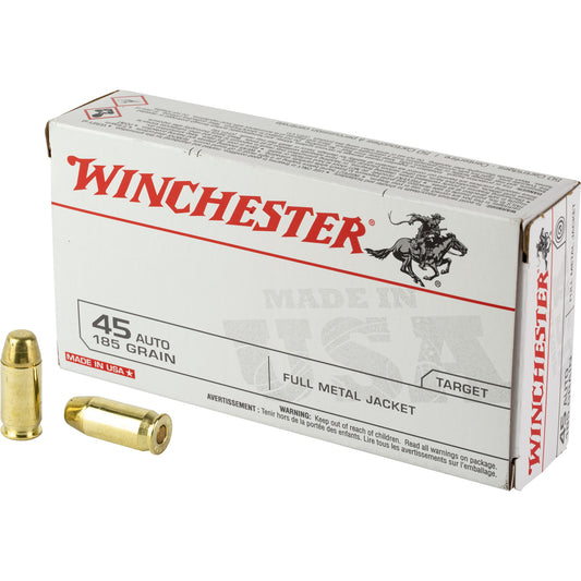 WIN USA TRGT 45AUTO 185GR FMJ 50/500