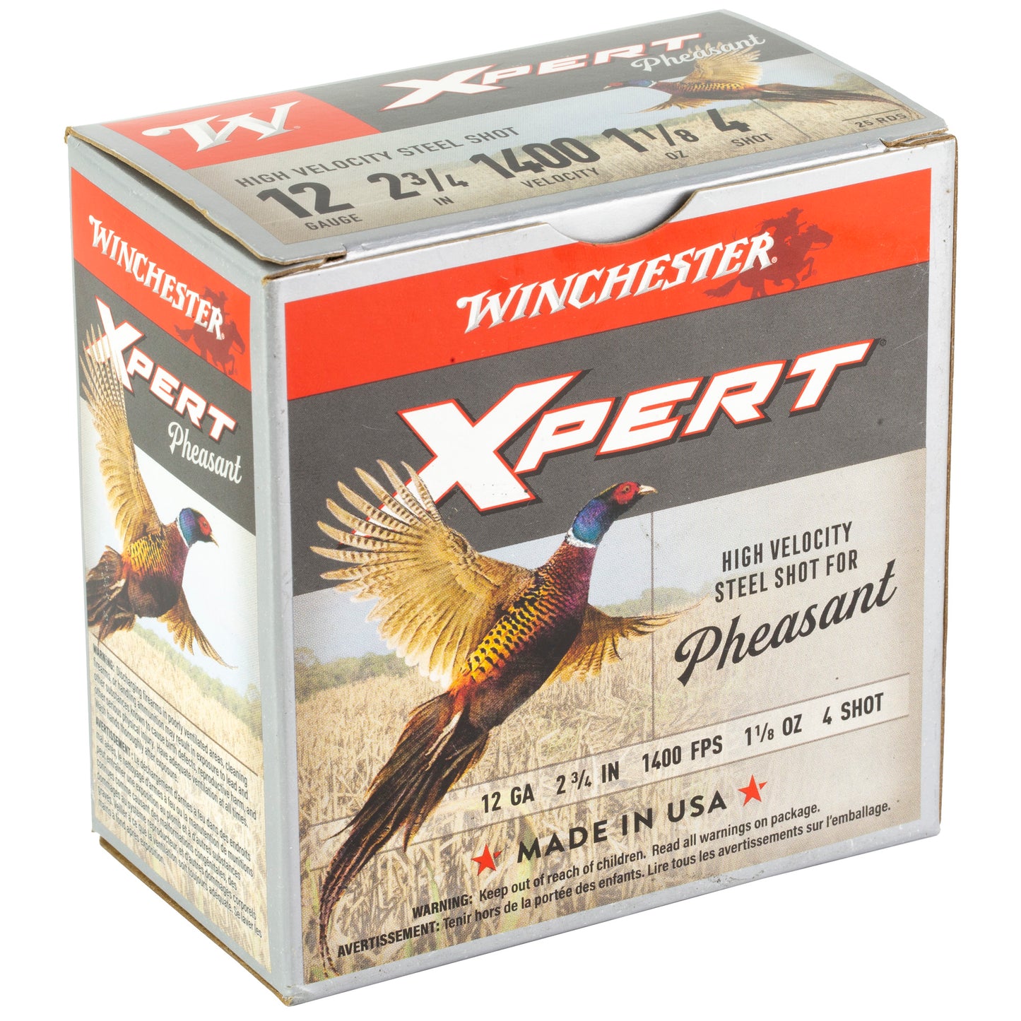 WIN XPRT STL 12GA 2-3/4 #4 25/250