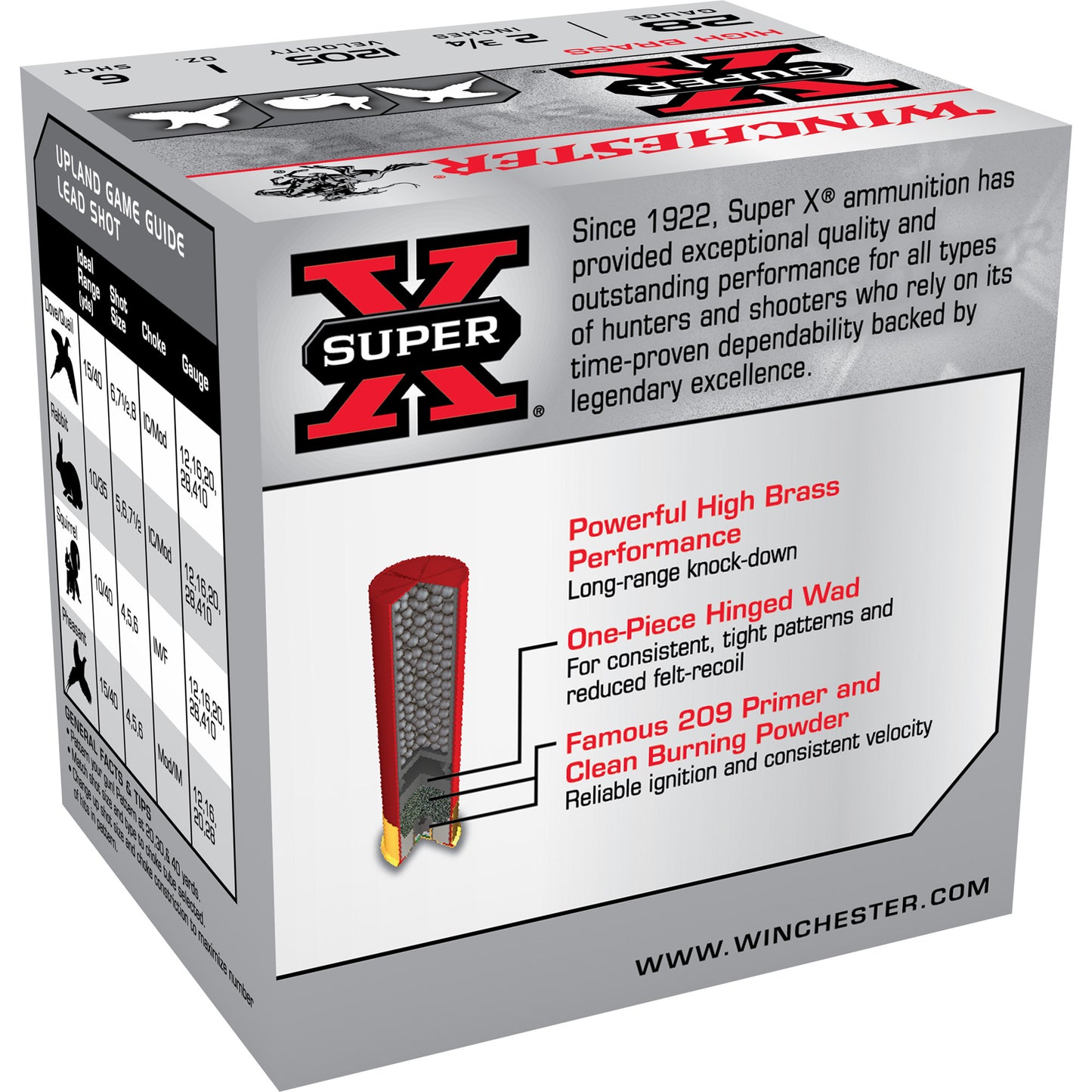 WIN SPR-X HB 28GA 2.75 #6 25/250