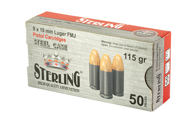 CENT ARMS STER 9MM 115GR FMJ 50/1500