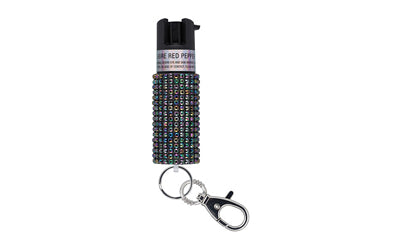 SABRE JEWELED SPRAY W/KEY RING BLK