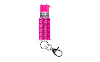 SABRE JEWELED SPRAY W/KEY RING PINK