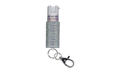 SABRE JEWELED SPRAY W/KEY RING SLV