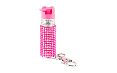 SABRE JEWELED SPRAY W/KEY RING PINK