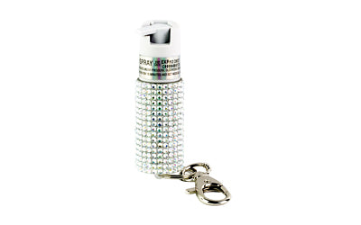 SABRE JEWELED SPRAY W/KEY RING SLV