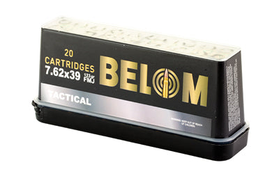 BELOM 7.62X39 BRASS 123GR FMJ 20/480