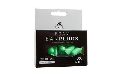 AXIL FOAM EAR PLUGS 20 PAIR TRVL PK