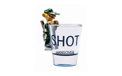 CBG SHOT HANGOVER SHOT GLASS 2 PK