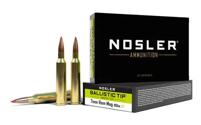 NOSLER 7MM REM MAG 160GR BT 20/200