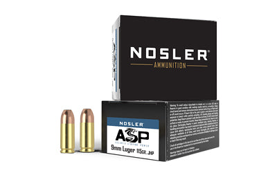 NOSLER ASP 9MM 115GR HG JHP 20/400